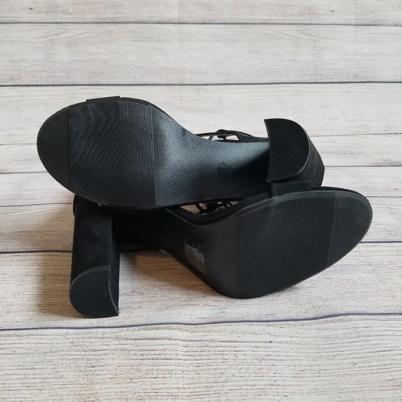 Charlotte Russe | NWT Black Sienna Lace Up Heels - Picture 2 of 9